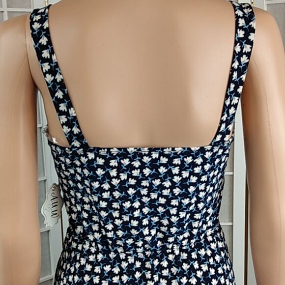 Floral summer dress blue‎ and white - Picture 9 of 16